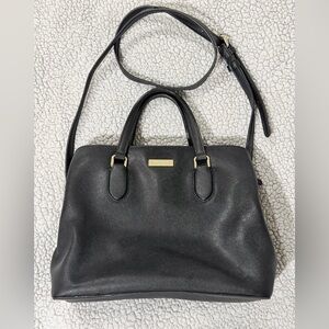 Kate Spade Laurel Way Evangelie Black Leather Satchel